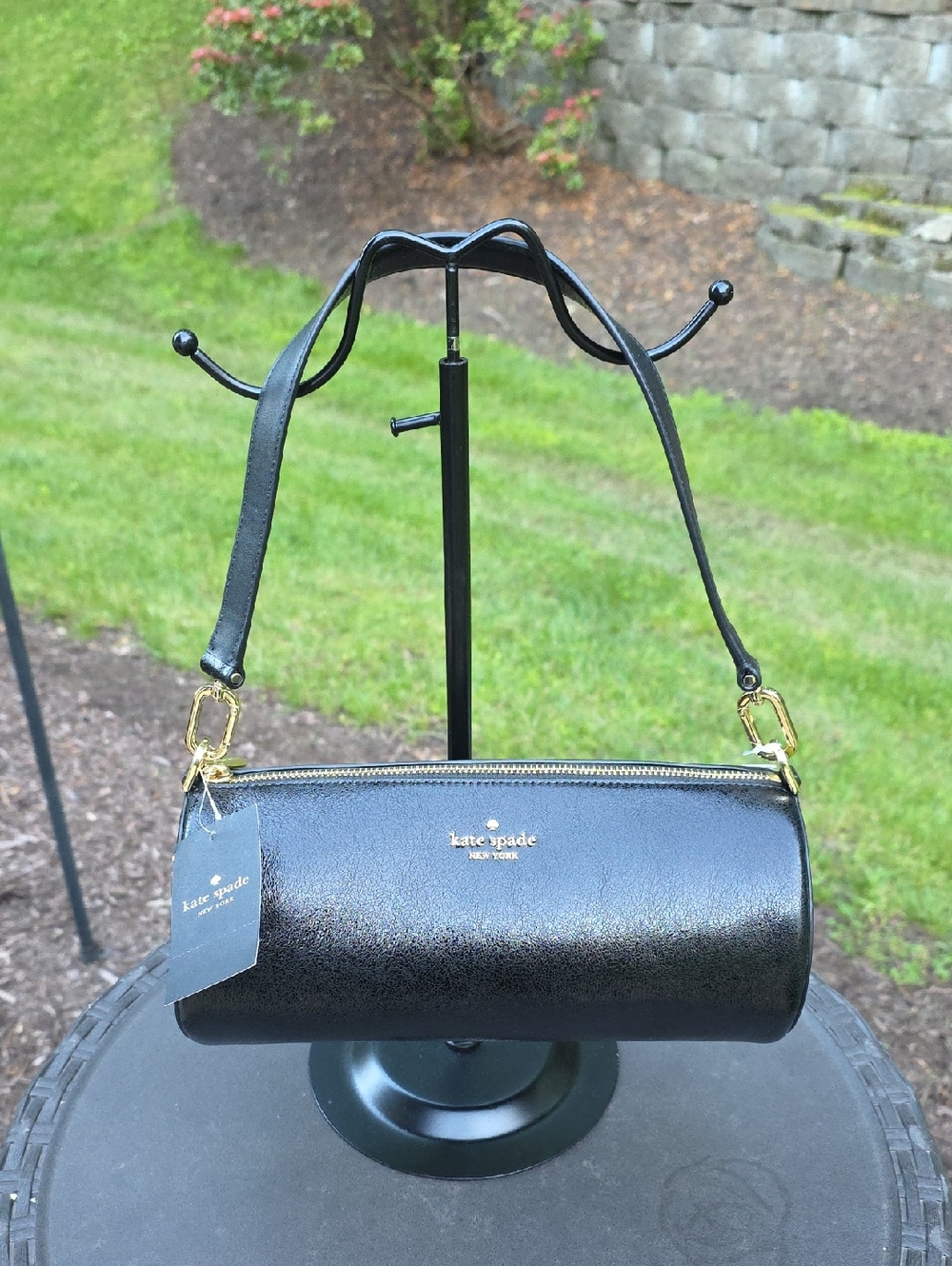 kate spade Leather Roulette Barrel Bag NWT